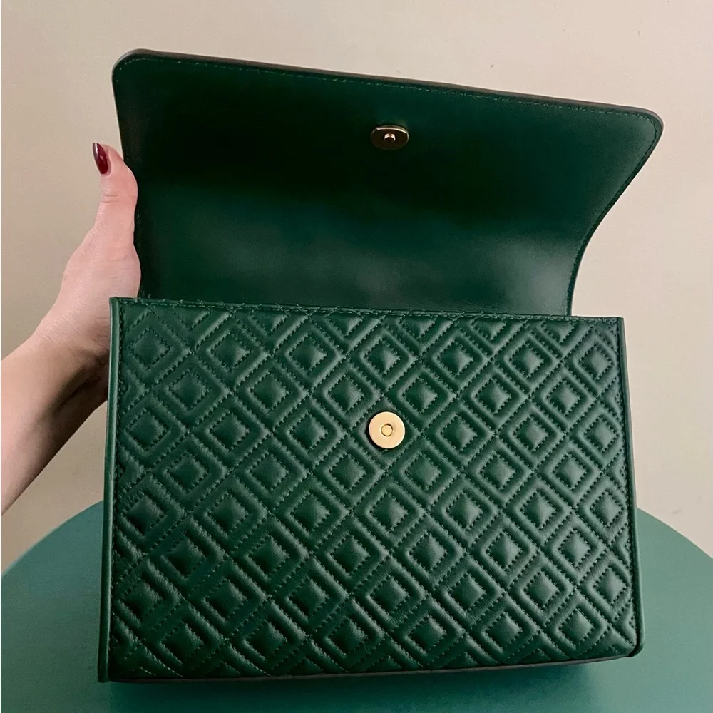 New Tory burch handbag  leather org $498 size medium 10,5/8/3,5 inch - Picture 8 of 16